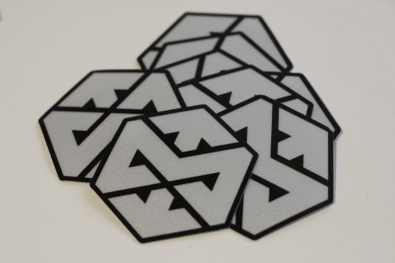 Motonosity Reflective Sticker - Silver