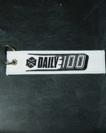 Daily 100 Keytag - White