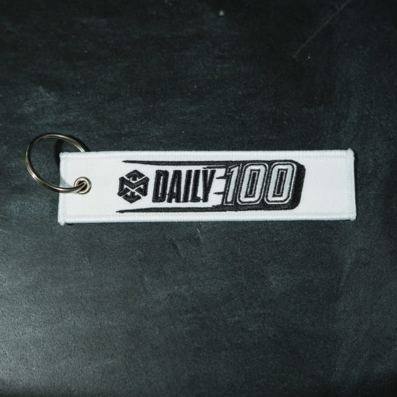 Daily 100 Keytag - White